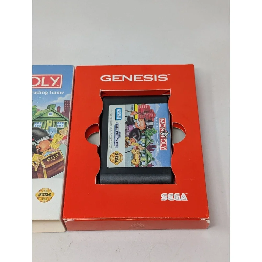 Sega Genesis Monopoly Game Cardboard Box Good Condition VTG 90s‎